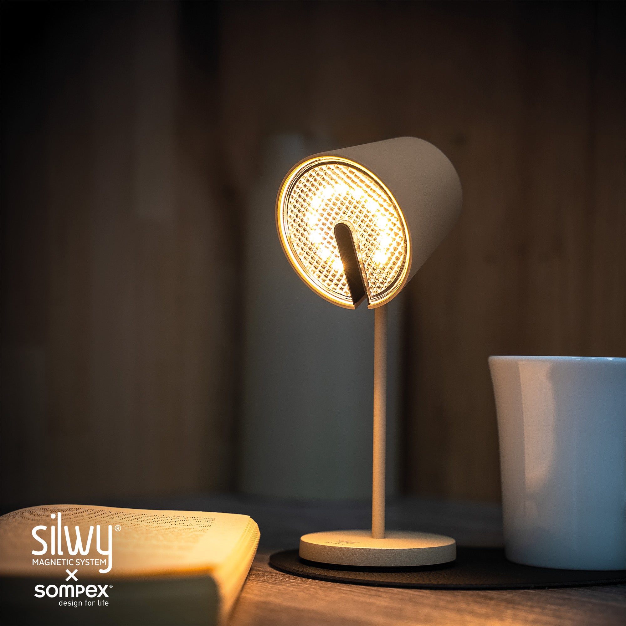 Lampă Magnetică Silwy® - PORTOFINO SAND - Covoraş și Bandă Metalică 3M