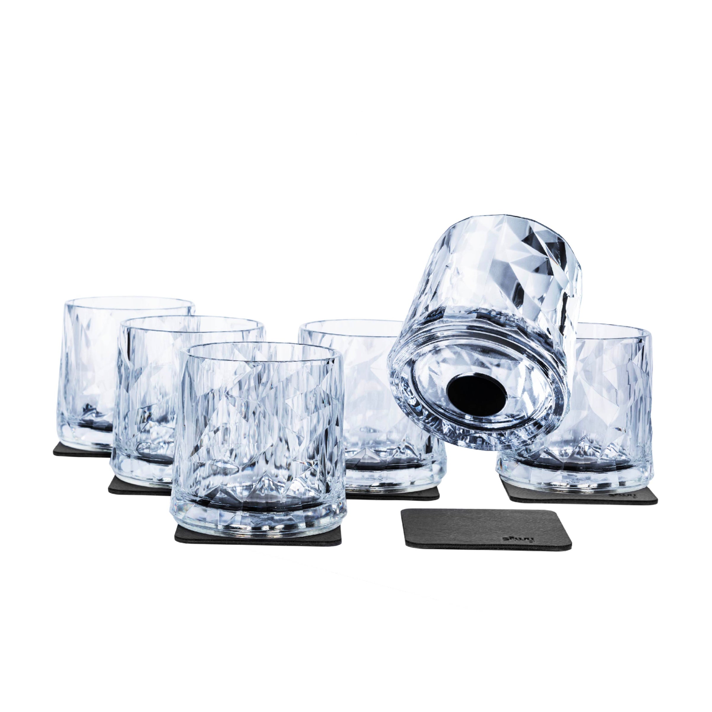 Set de 6 Pahare Magnetice Silwy® din Plastic - TUMBLER/BĂUTURI RECI