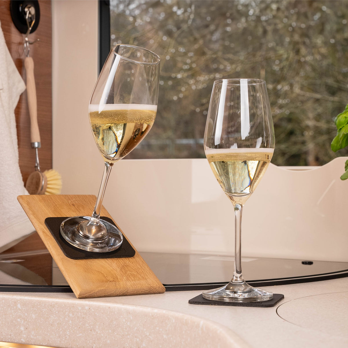 Pahare Magnetice Silwy® din Cristal - ŞAMPANIE
