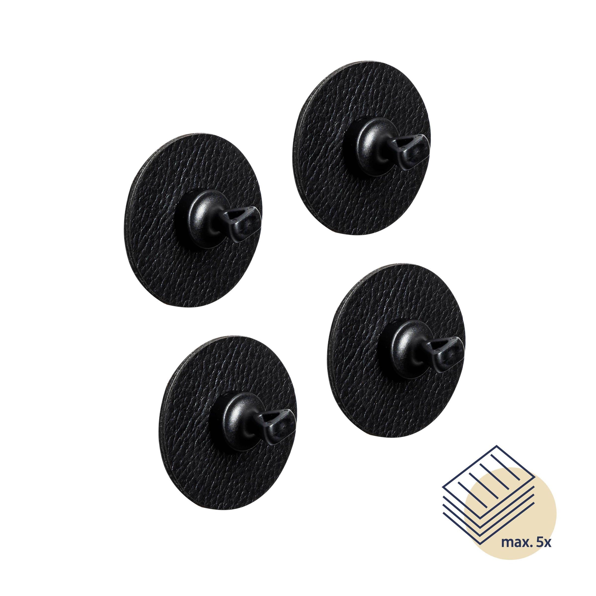 4 Pini Magnetici Silwy® - FLEX - SUPORT NEGRU