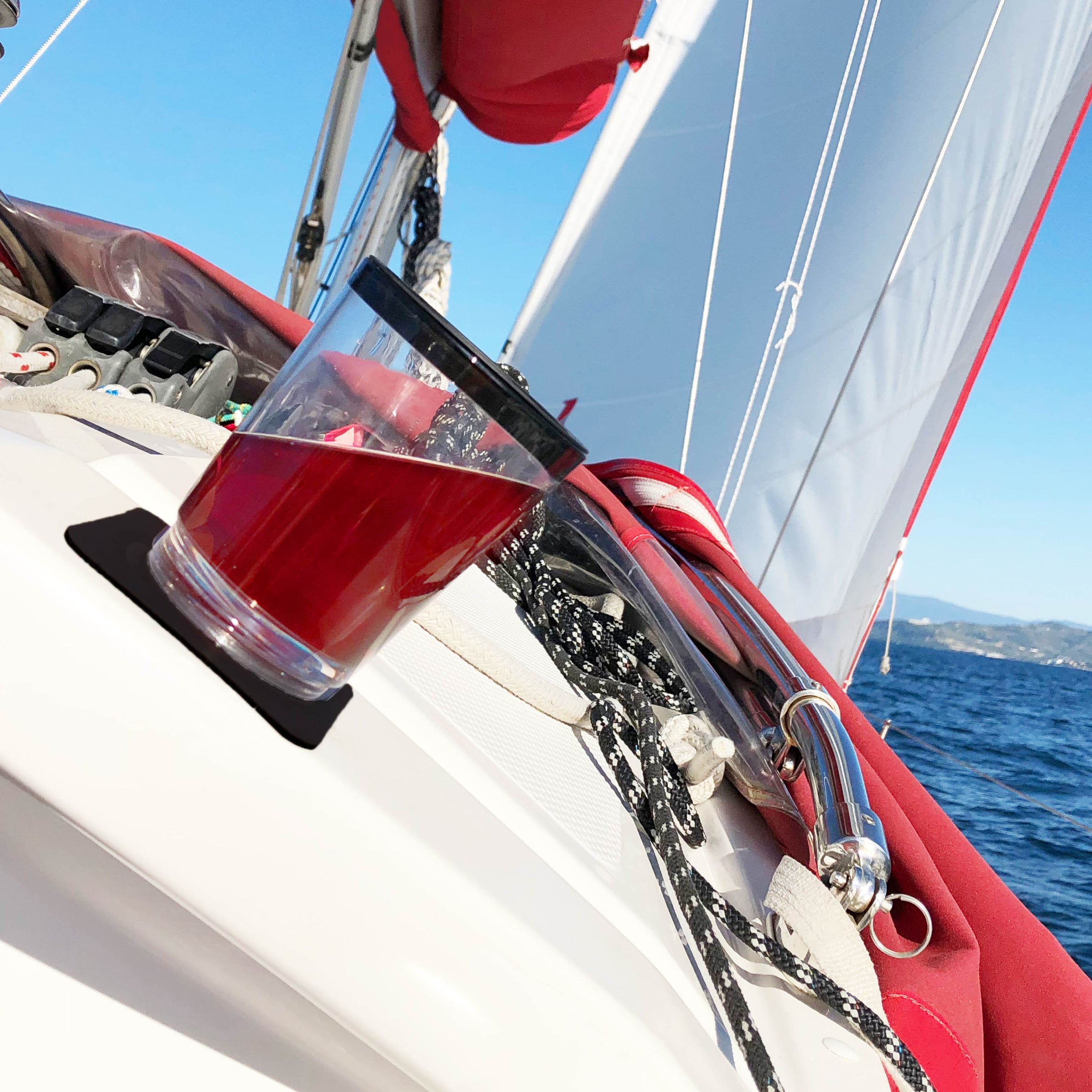 Pahar Magnetic Silwy® din Plastic - Triple - PORTOCALIU