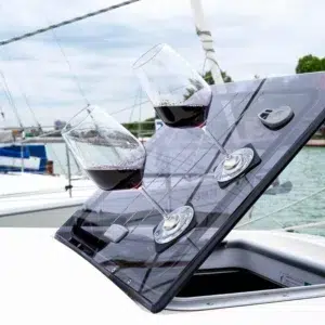 Set Pahare Magnetice Silwy® din Cristal - BORDEAUX + Bandă Metalică (50 cm)